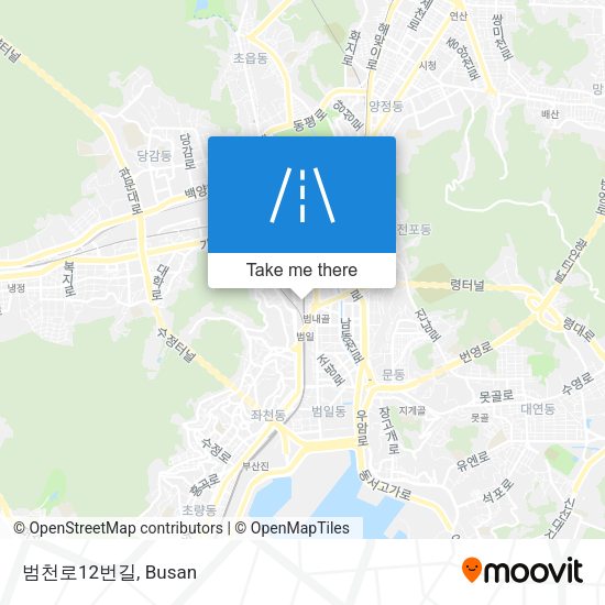 범천로12번길 map