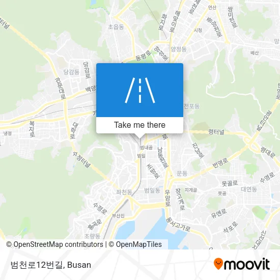 범천로12번길 map
