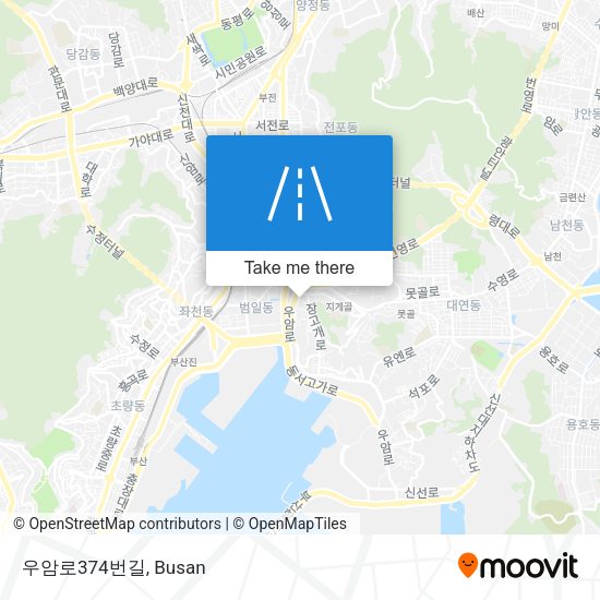 우암로374번길 map