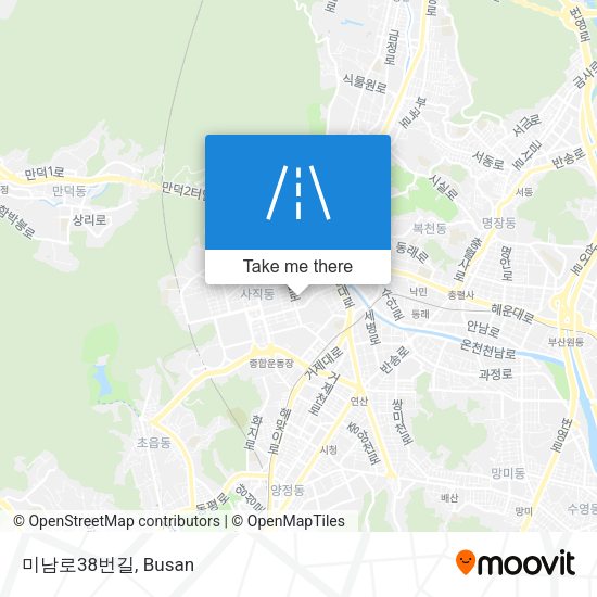 미남로38번길 map