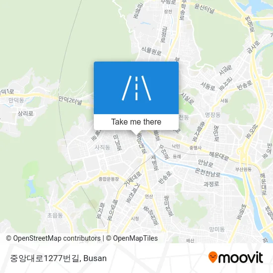 중앙대로1277번길 map