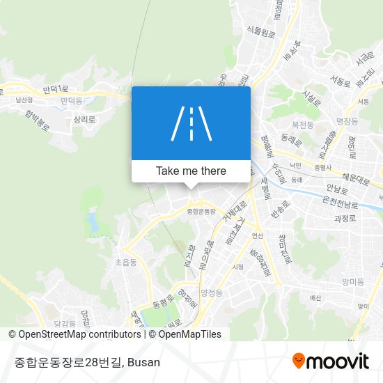 종합운동장로28번길 map