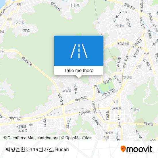 백양순환로119번가길 map