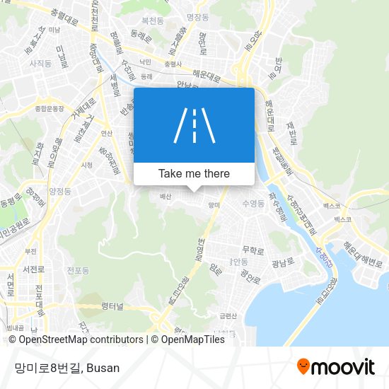 망미로8번길 map