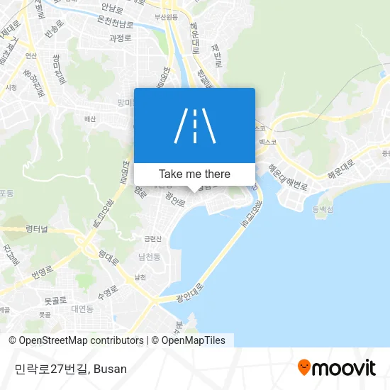 민락로27번길 map