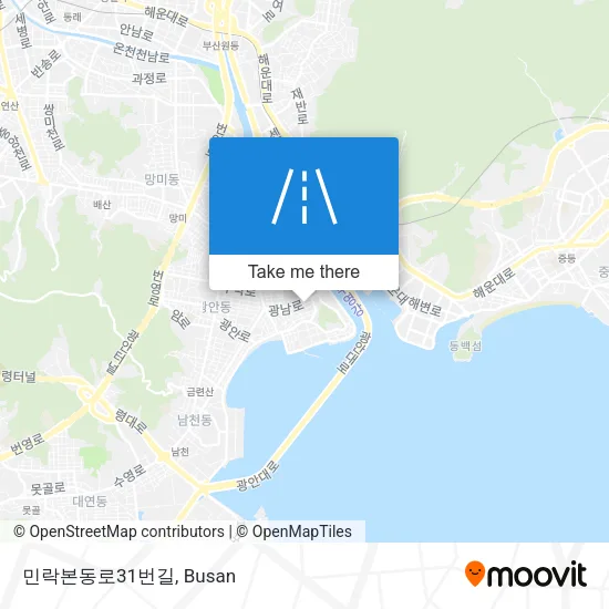 민락본동로31번길 map