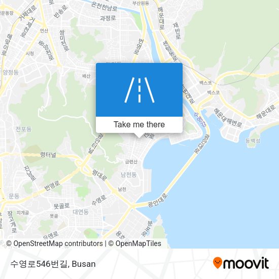 수영로546번길 map
