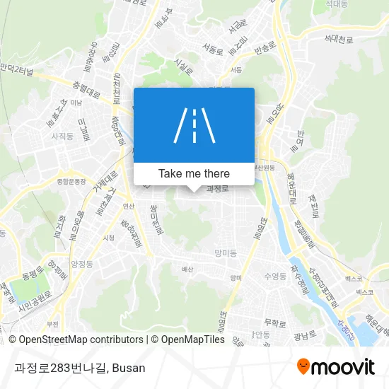과정로283번나길 map