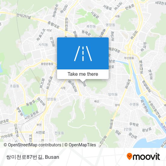쌍미천로87번길 map