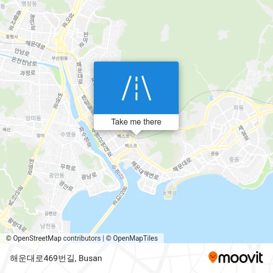 해운대로469번길 map