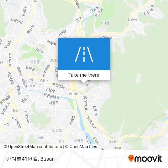 반여로41번길 map