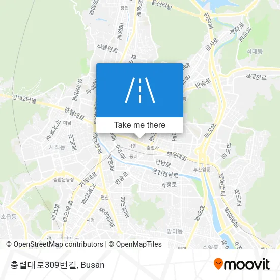 충렬대로309번길 map