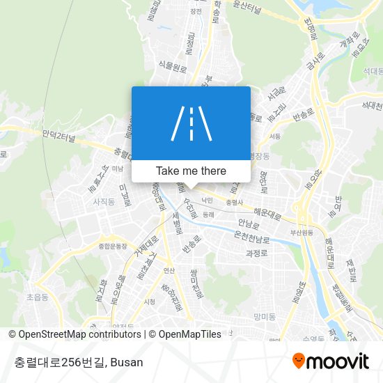 충렬대로256번길 map