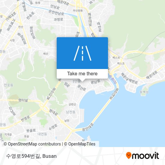 수영로594번길 map