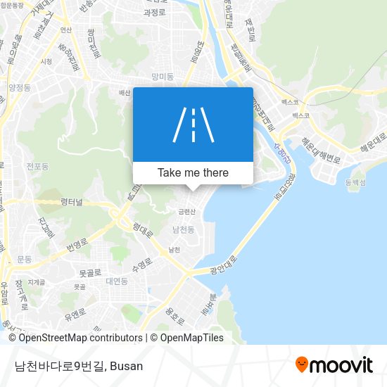 남천바다로9번길 map