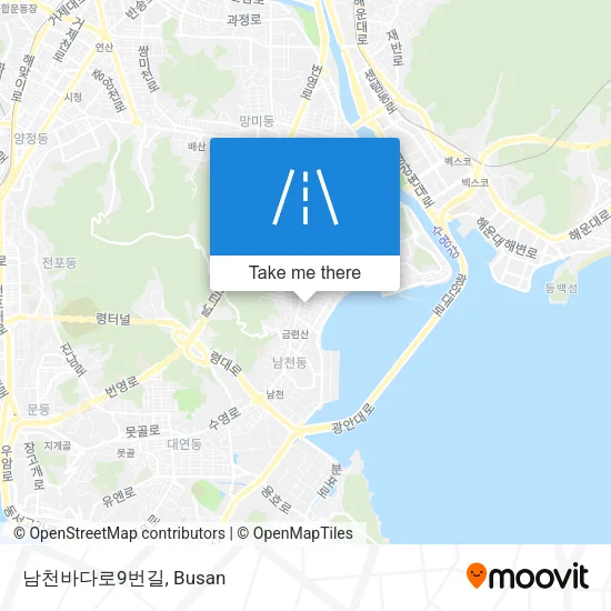 남천바다로9번길 map