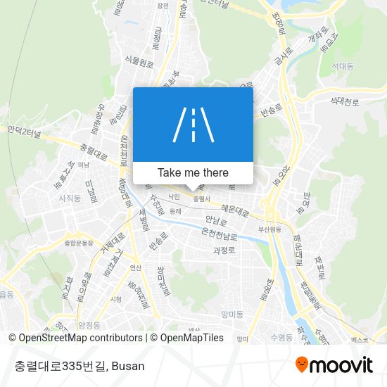 충렬대로335번길 map