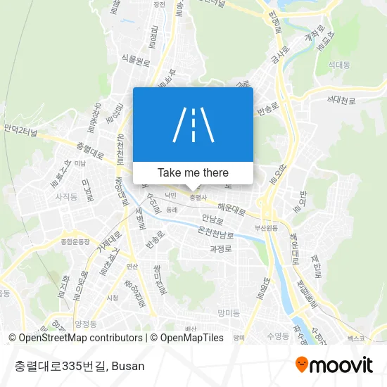 충렬대로335번길 map
