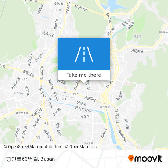 명안로63번길 map