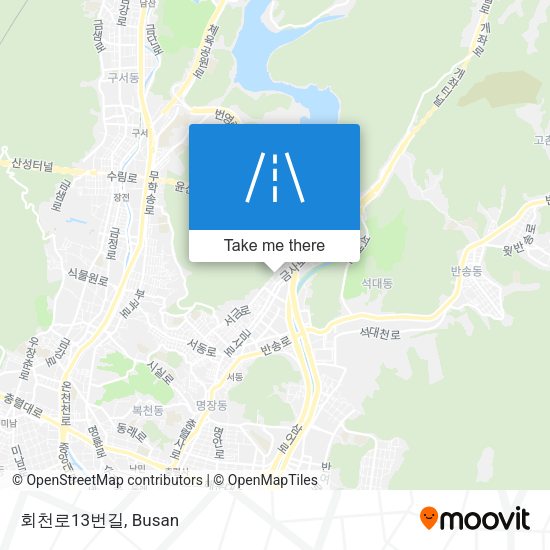 회천로13번길 map