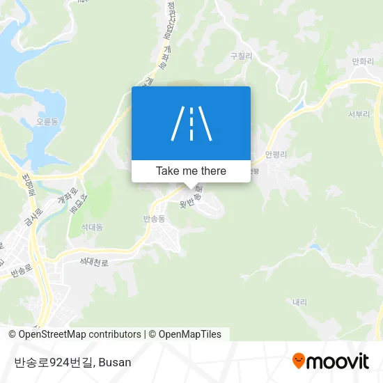 반송로924번길 map