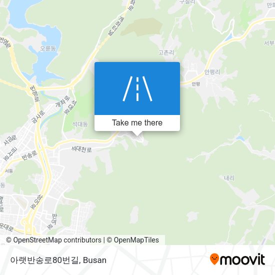 아랫반송로80번길 map