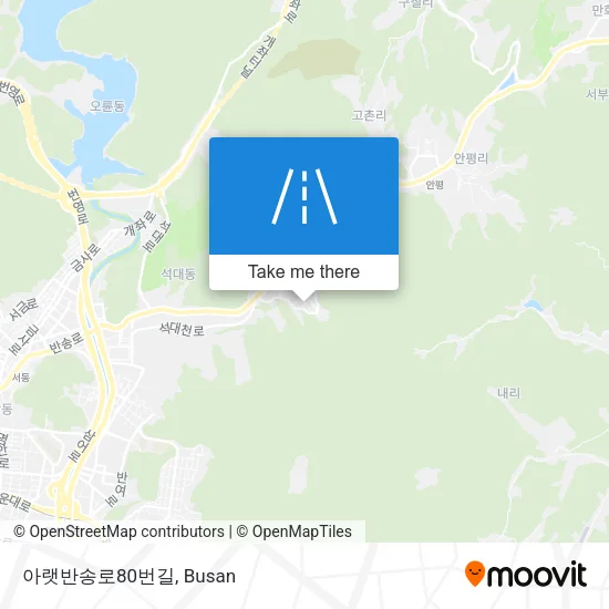 아랫반송로80번길 map