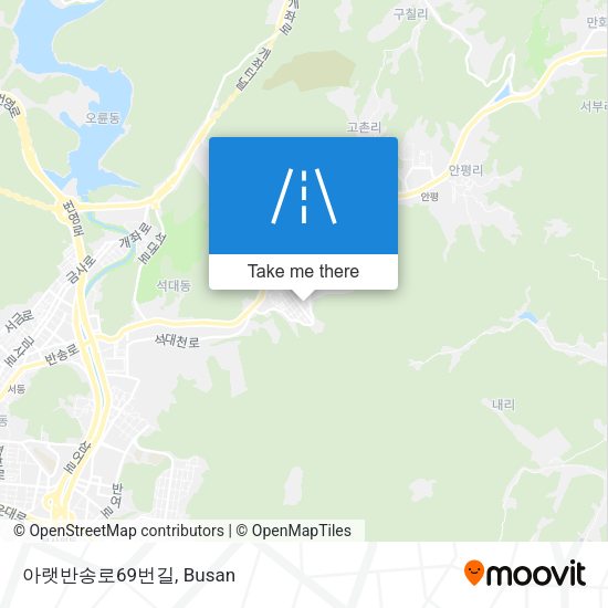 아랫반송로69번길 map