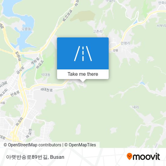아랫반송로89번길 map