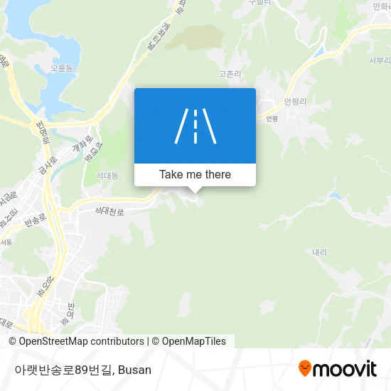 아랫반송로89번길 map