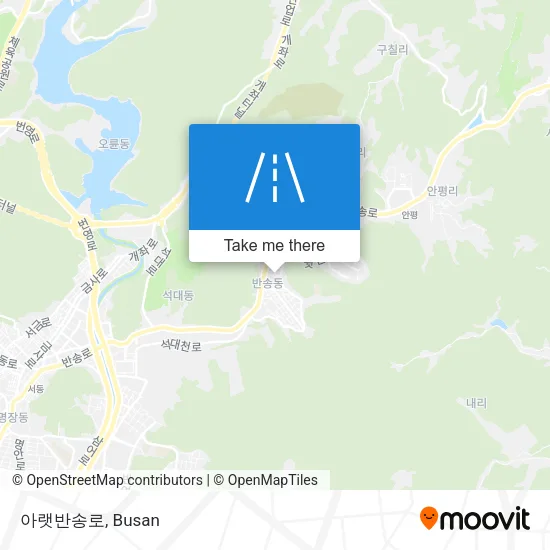 아랫반송로 map