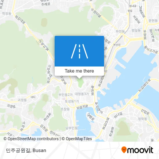 민주공원길 map