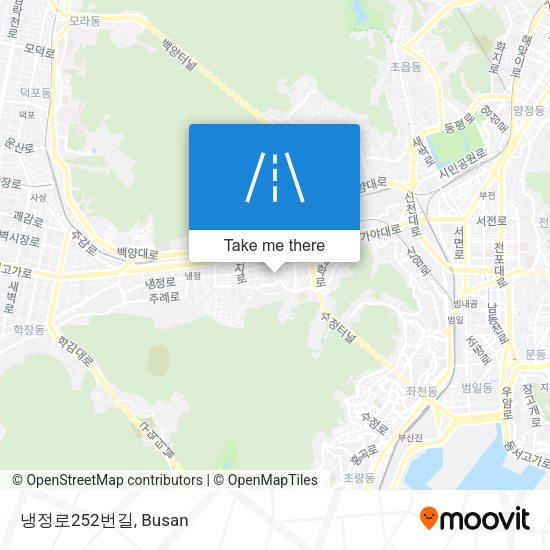 냉정로252번길 map