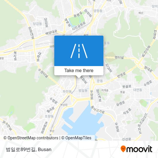 범일로89번길 map