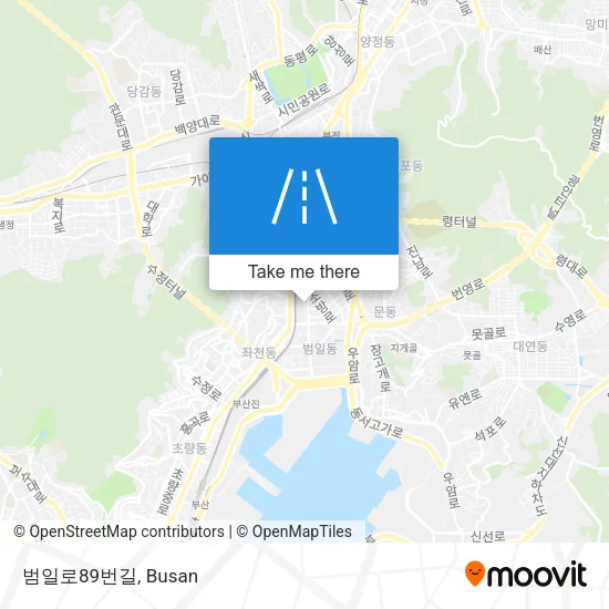 범일로89번길 map