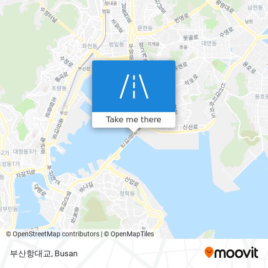 부산항대교 map