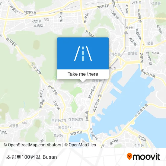 초량로100번길 map