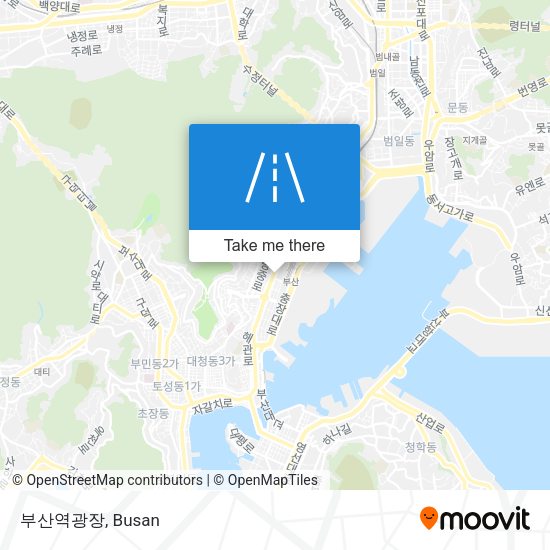부산역광장 map