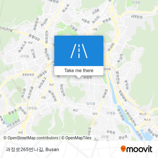 과정로265번나길 map