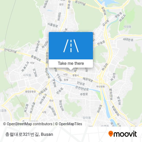 충렬대로321번길 map