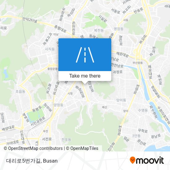 대리로5번가길 map