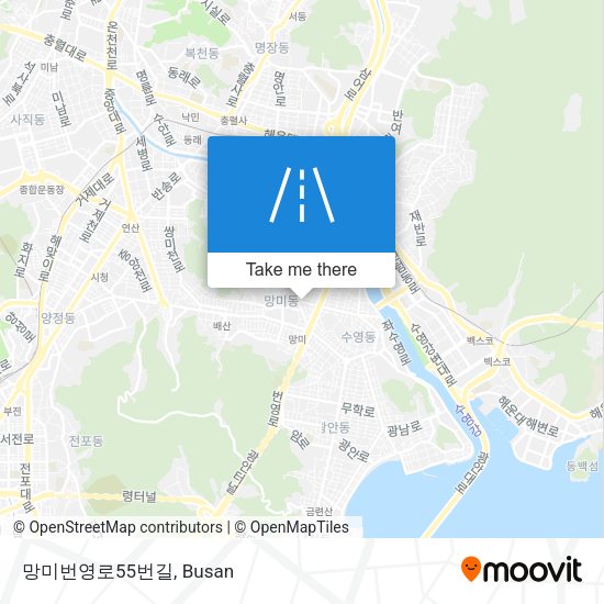 망미번영로55번길 map