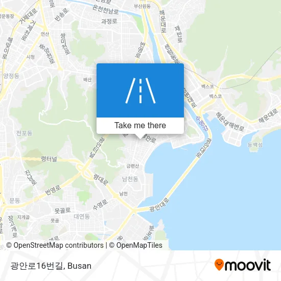 광안로16번길 map