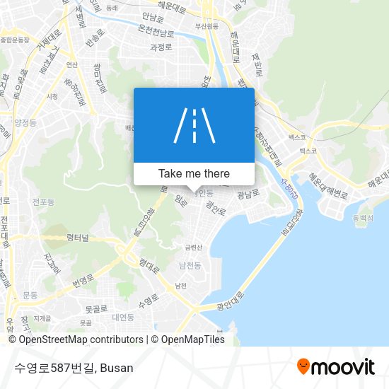 수영로587번길 map