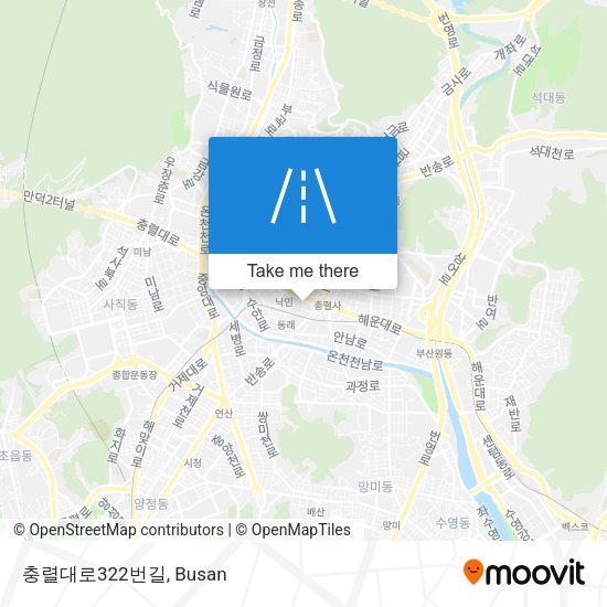 충렬대로322번길 map