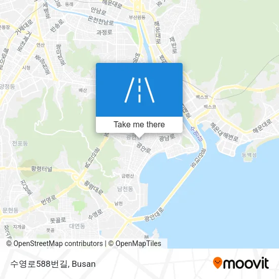 수영로588번길 map