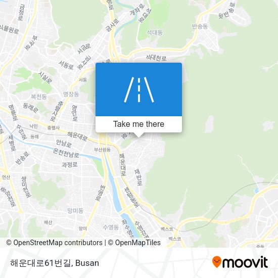 해운대로61번길 map