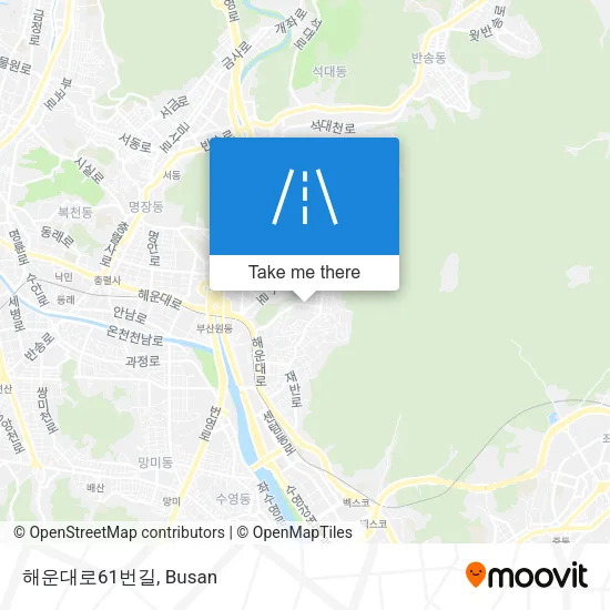 해운대로61번길 map