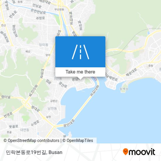 민락본동로19번길 map