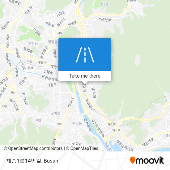 재송1로14번길 map
